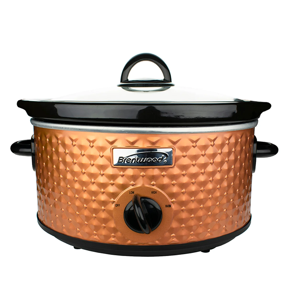 OLLA DE COCCION LENTA BRENTWOOD SC-136C NARANJA 3.5 Q 3.3 LTS