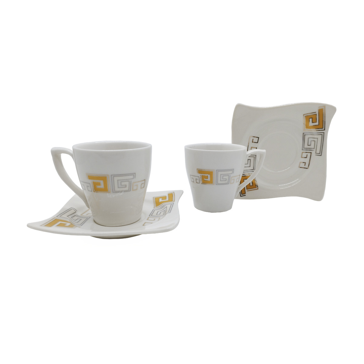 JUEGO JM061 DE TAZA DE CAFE 6 TAZAS 6 PLATOS COFFEE 12 PCS