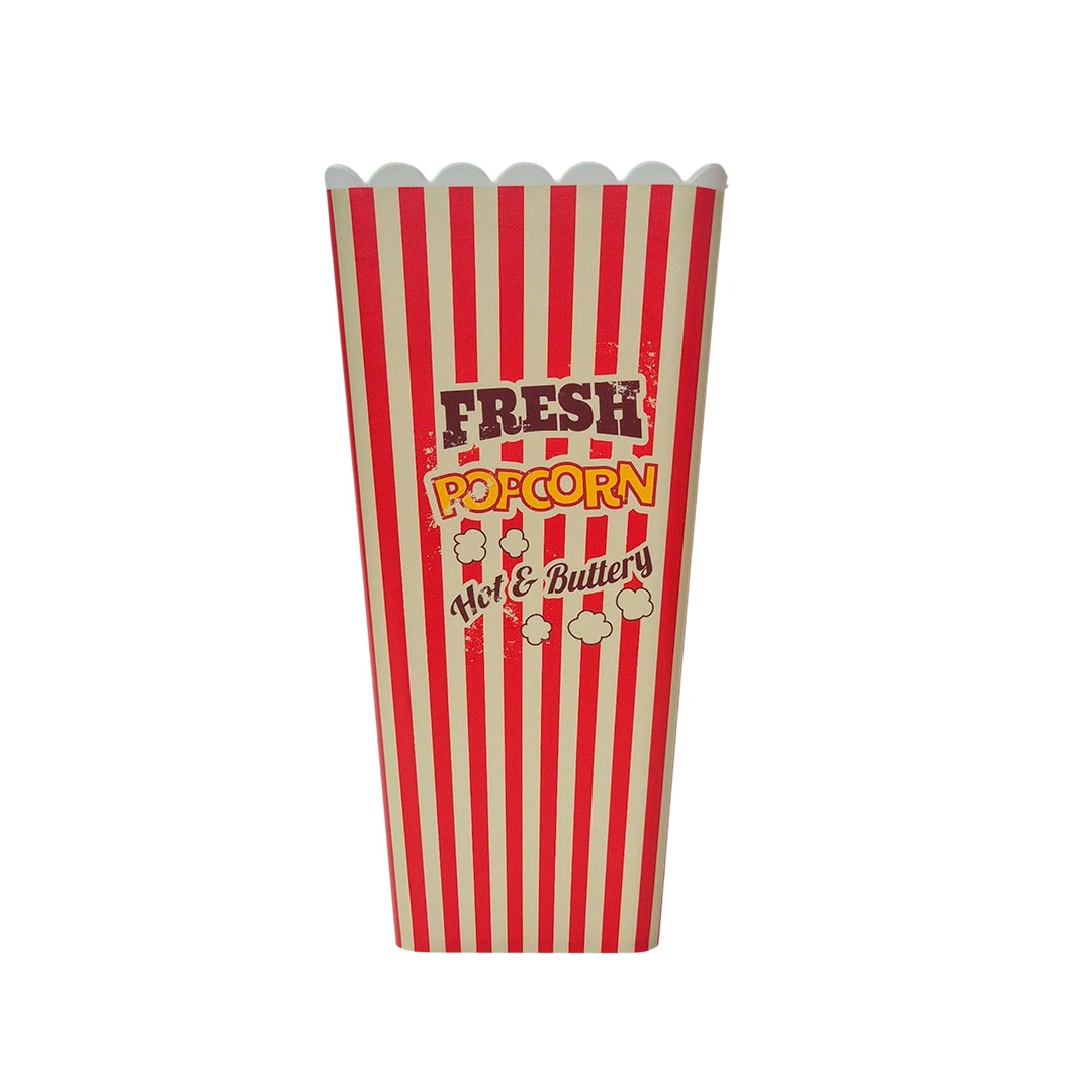 ENVASE P/ POPCORN 7.1X9.9X20CM 723-161966001 ROJO/BLANCO