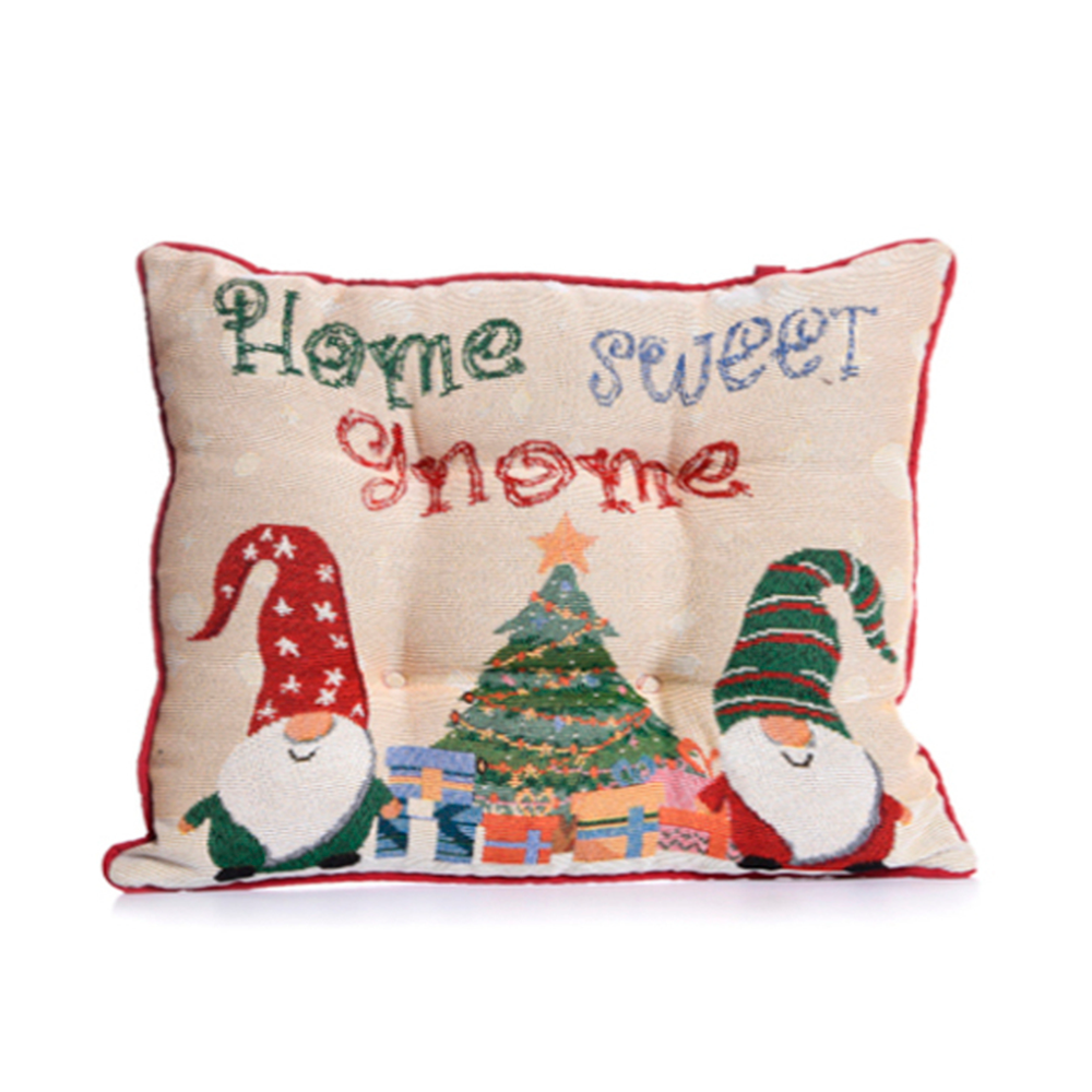 COJIN NAVIDEÑO NOMO 16X16CM  (831-XMFE-17030-21P) MULTICOLORES