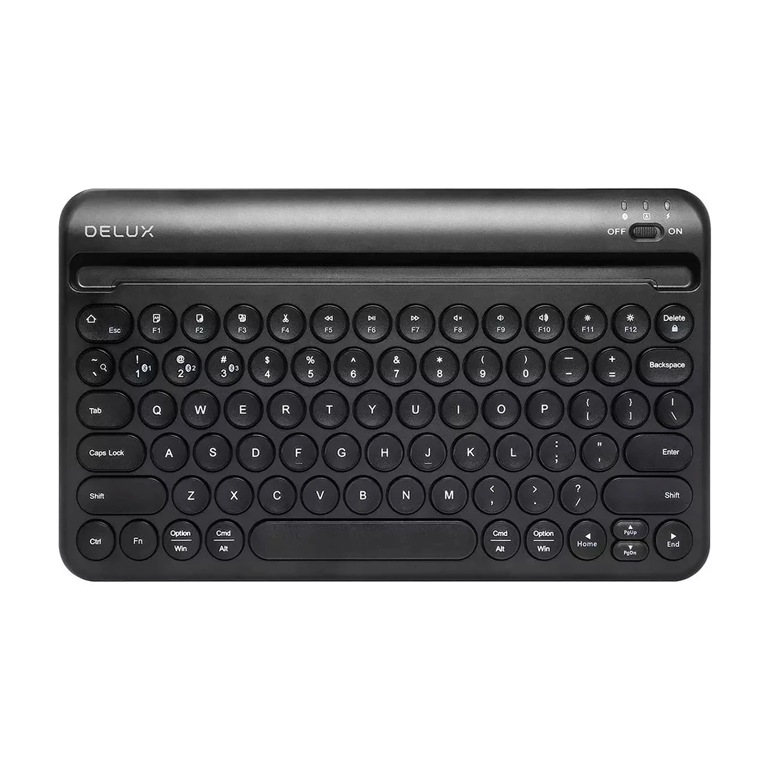 TECLADO INALAM DELUX K2213V USB BLACK REC 17154