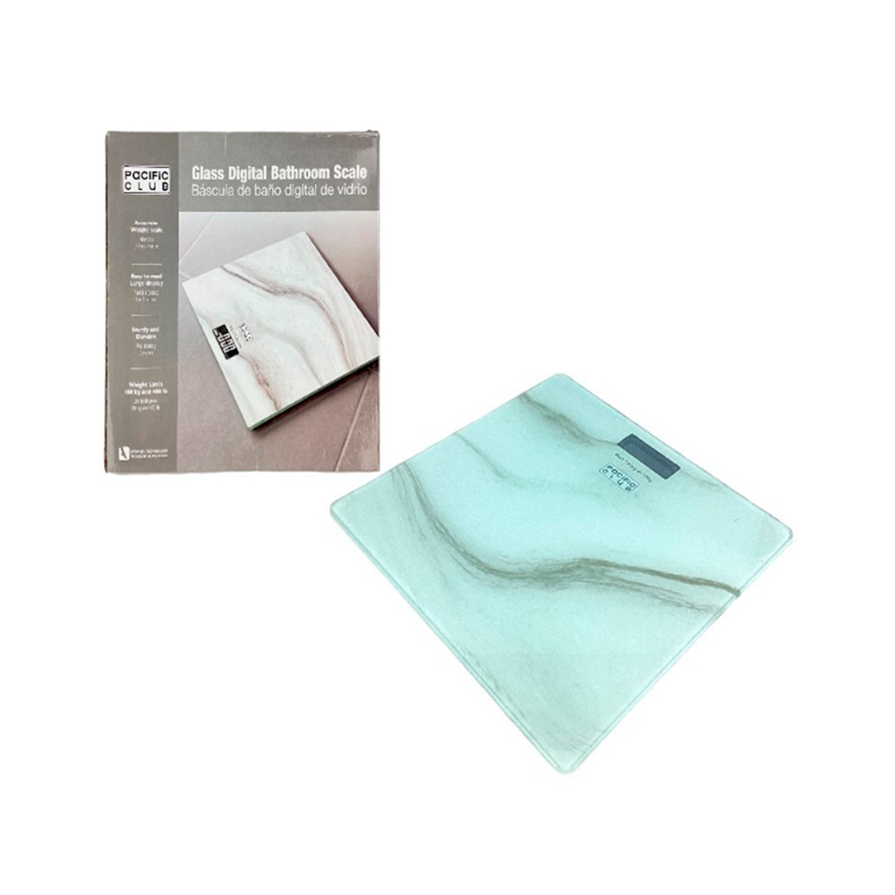 PESO P/BAÑO PACIFI CLUB 28X28CM (N22-00291) BLANCO/GRIS