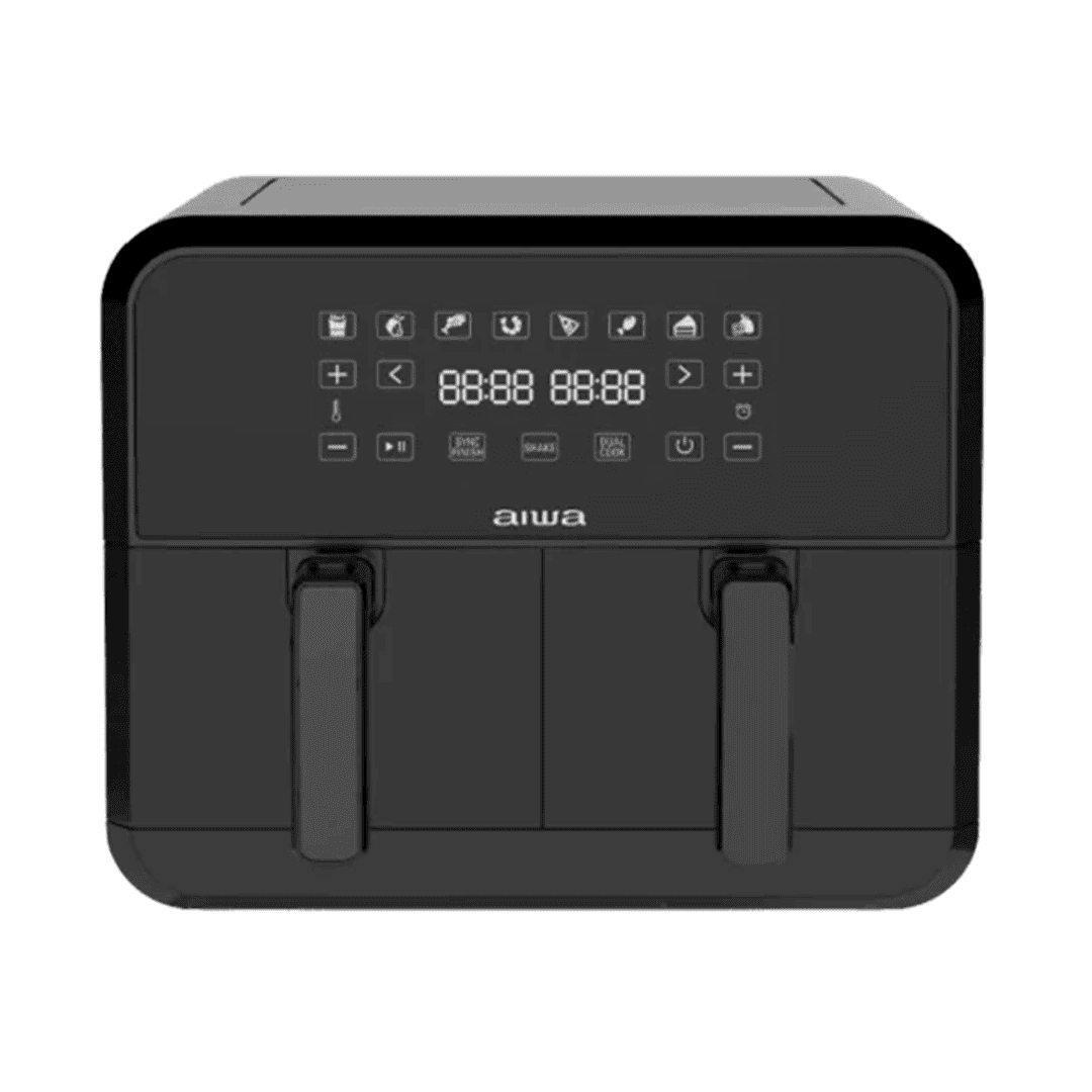 FREIDORA DE AIRE AIWA AWHAFT8001 DOBLE COMPARTIMIENTO 8LTS