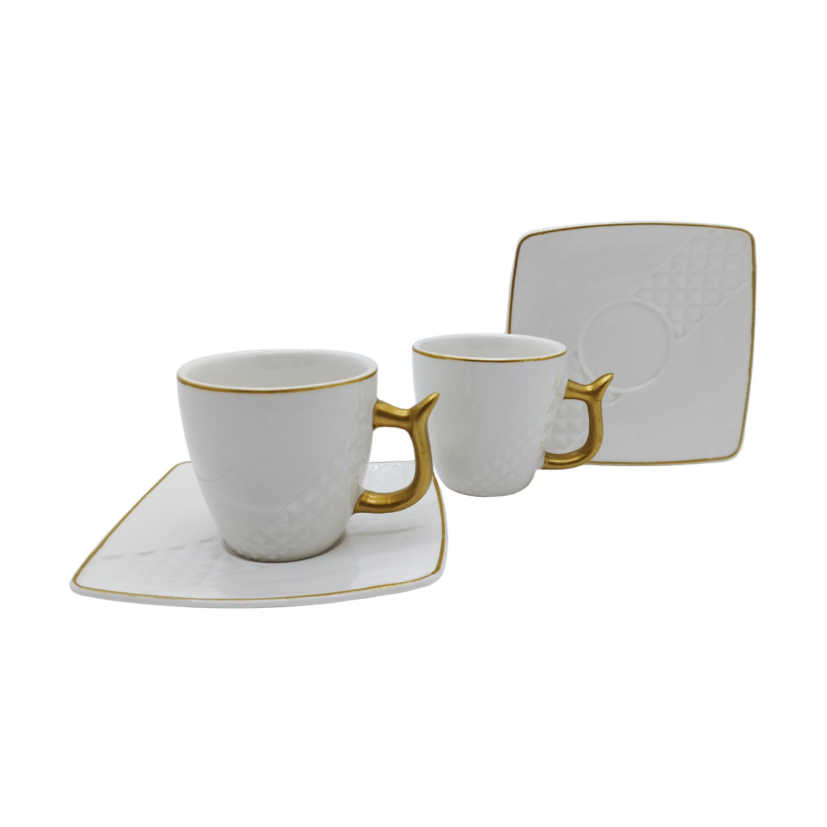 JUEGO DE 6 TAZAS DE CAFE 6 PLATO 34214-1 COFFEE 12 PCS