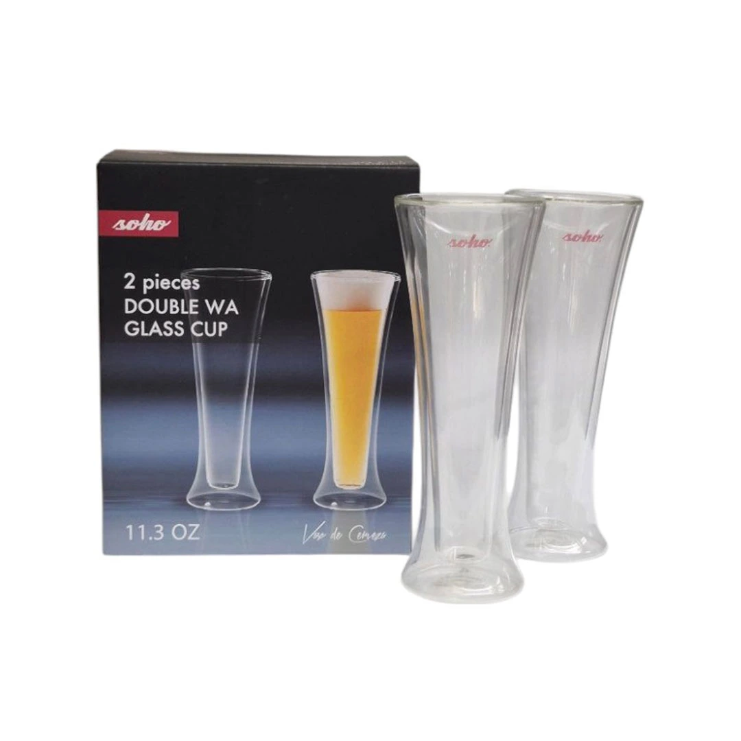 VASOS DE VIDRIO DE 310ML / SET DE 2 PZAS-303761